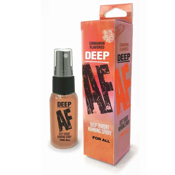 Deep AF Deep Throat Numbing Spray Cinnamon - Totally Adult