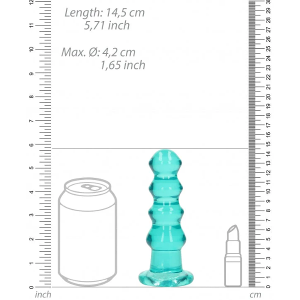 Crystal Clear 5.5'' Curvy Dildo/Plug