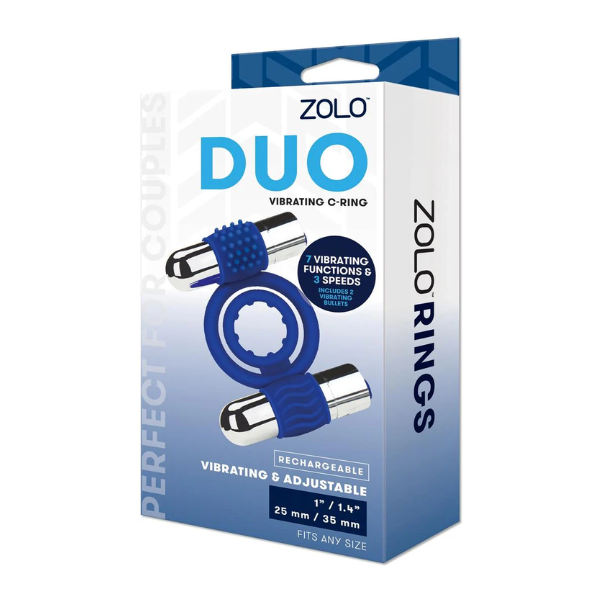 ZOLO Duo Vibrating C-Ring - Totally Adult