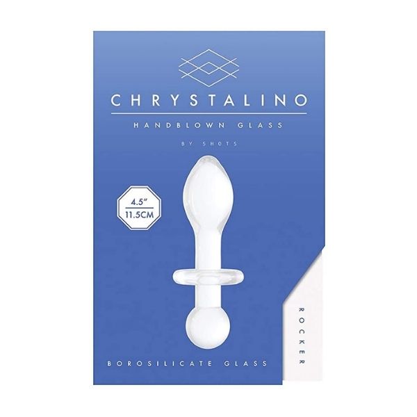 Chrystalino Rocker Glass Butt Plug - Totally Adult