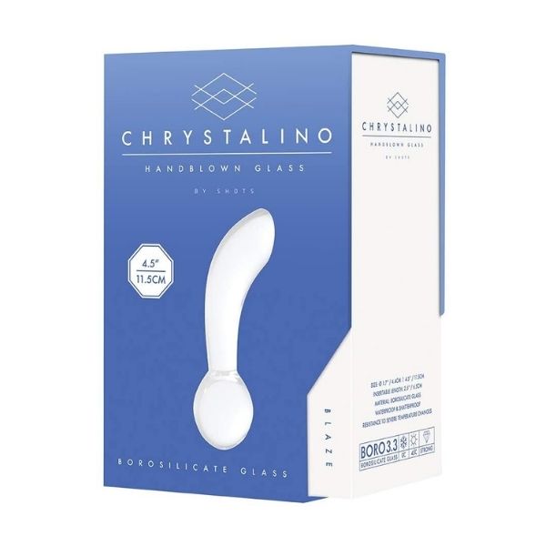 Chrystalino Blaze Glass Butt Plug- Totally Adult
