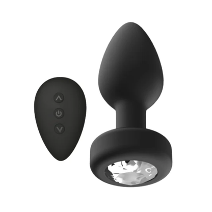 Ashella Vibes Jewel Remote Control Butt Plug Large - Totally Adult