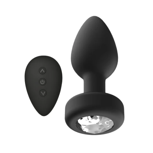 Ashella Vibes Jewel Remote Control Butt Plug Large - Totally Adult