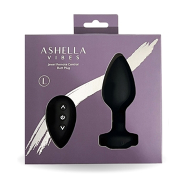 Ashella Vibes Jewel Remote Control Butt Plug Large - Totally Adult