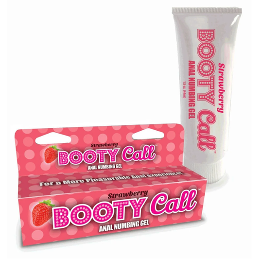 Booty Call Strawberry Anal Numbing Gel - Totally Adult