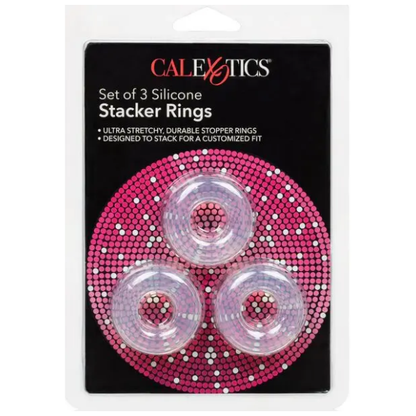Cal Exotics Set of 3 Silicone Stacker Rings