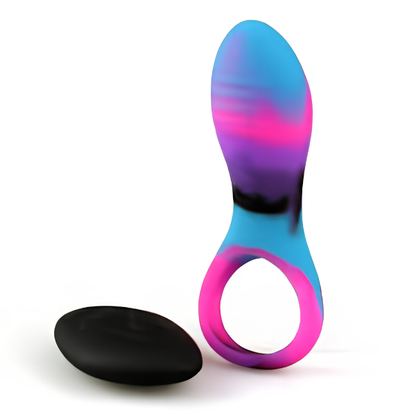 Colourful Camo Bravo Cock Ring - Totally Adult