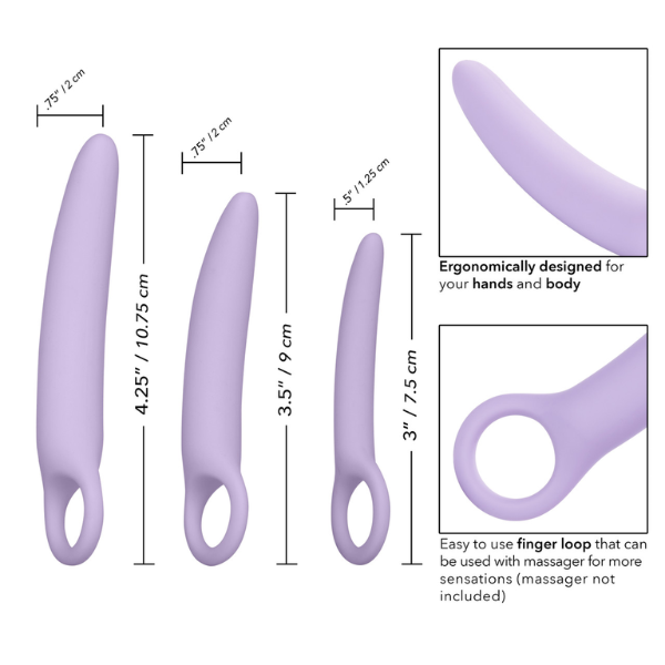 Dr Laura Berman Alena Set of 3 Silicone Dilators - Totally Adult
