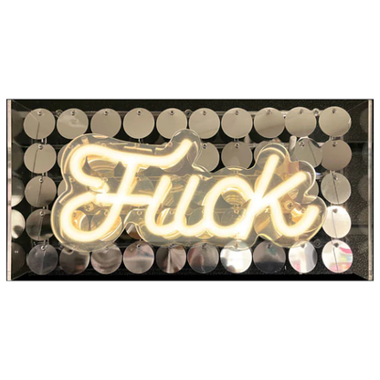 Give A Fuck Light Up Fuck Sign
