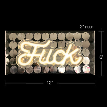 Give A Fuck Light Up Fuck Sign