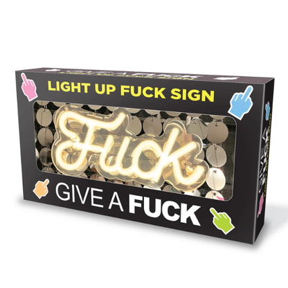 Give A Fuck Light Up Fuck Sign