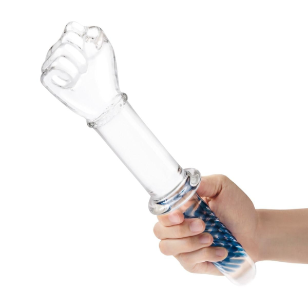 Glas 11 inch Glass Fist with Handle - Totally Adult