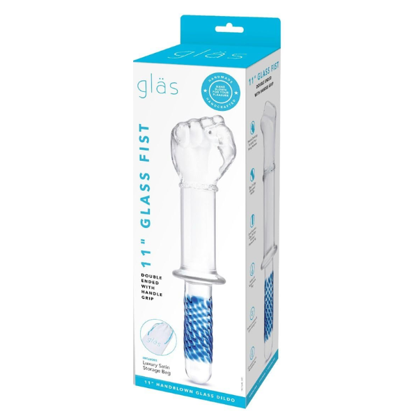 Glas 11 inch Glass Fist with Handle - Totally Adult