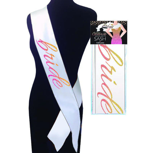 Glitterati Bride Sash - Totally Adult