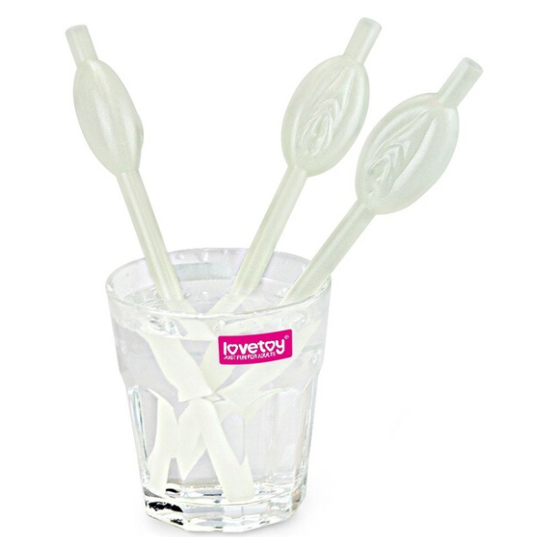 Glow in the Dark Pussy Straws - Totally Adult