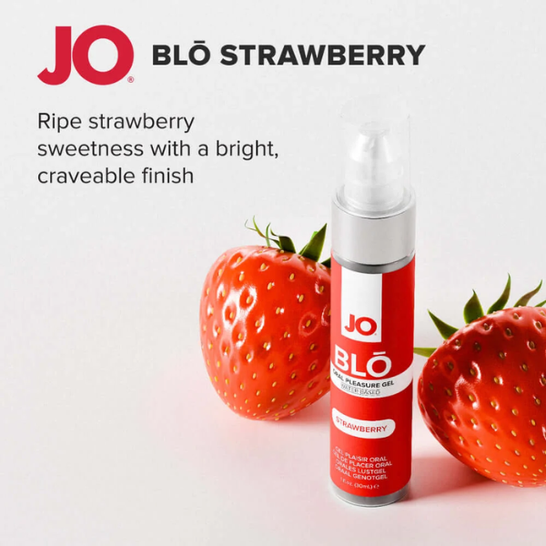 JO Blo Oral Pleasure Gel Strawberry - Totally Adult