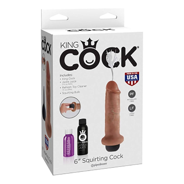 King Cock 6 Inch Squirting