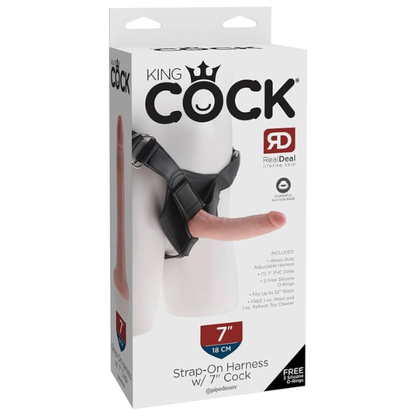 King Cock Strap On Harness with 7 Inch