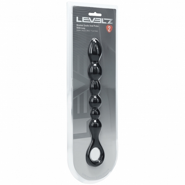 Levelz Beaded Snake Anal Probe with Loop