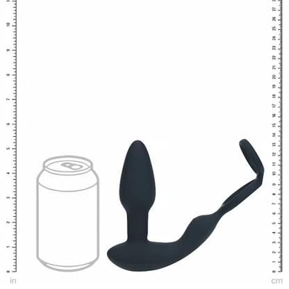 Levelz Dual Vibrating Prostate Stimulator With Cock Ring - Totally Adult