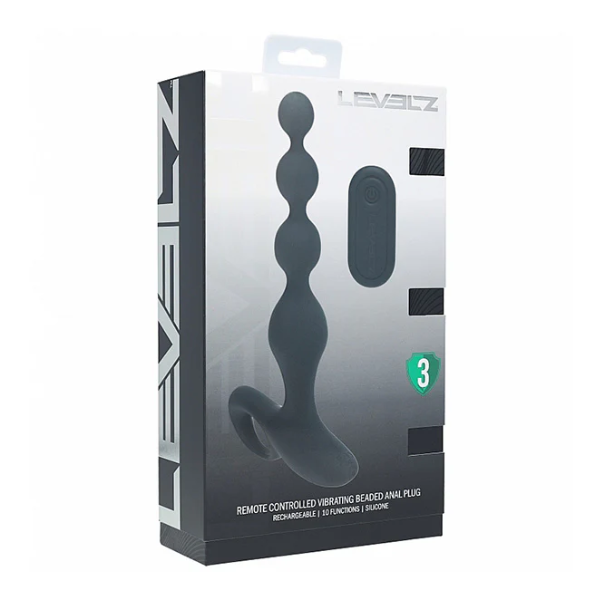 Levelz Remote Controlled Vibrating Beaded Anal Plug