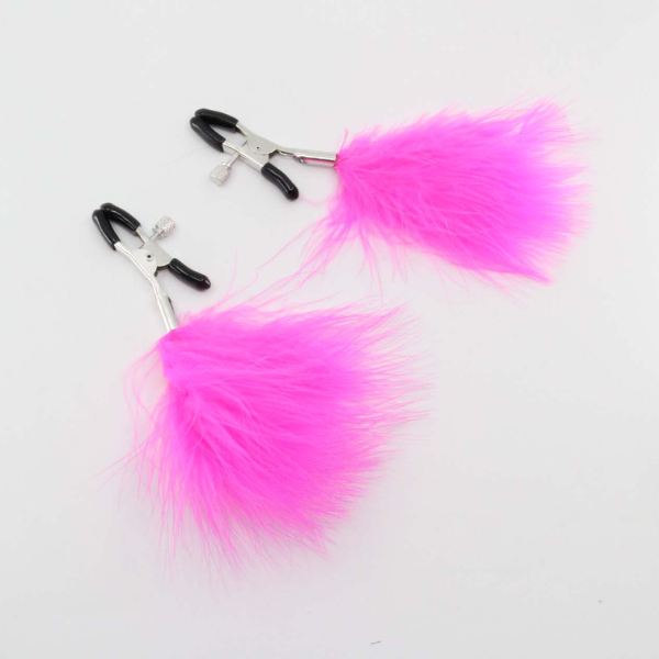 Love In Leather Feather Clamps - Totally Adult