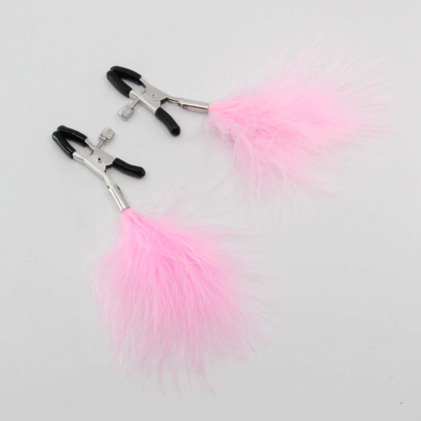 Love In Leather Feather Clamps - Totally Adult