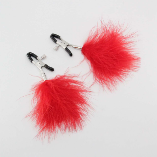 Love In Leather Feather Clamps - Totally Adult