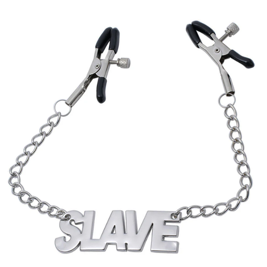 Love In Leather Slave Nipple Clamps - Totally Adult