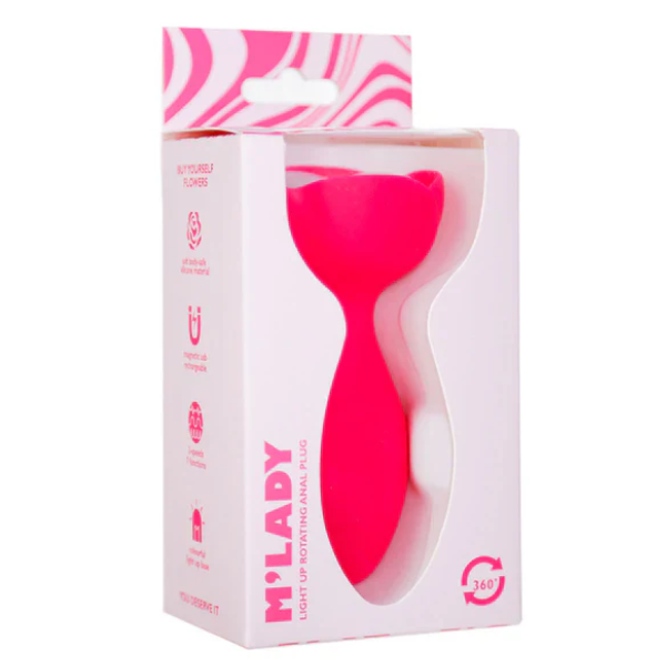 M'Lady Light Up Rotating Anal Plug
