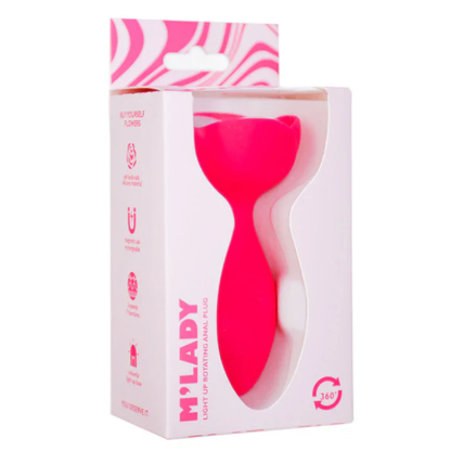 M'Lady Light Up Rotating Anal Plug