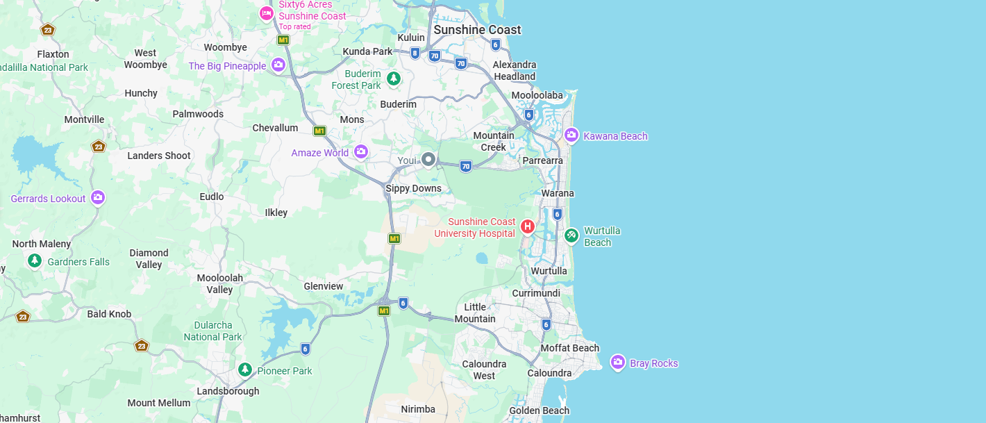 Map Sunshine Coast - Totally Adult