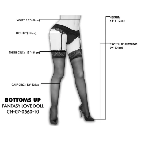Mistress Bottoms Up Poseable Legs - Totally Adult