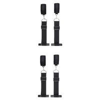 Ouch! Black & White Door Restraint Kit - Totally Adult