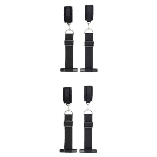 Ouch! Black & White Door Restraint Kit - Totally Adult