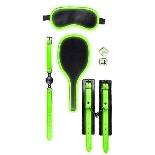 Ouch! Glow In The Dark Bondage Kit - Totally Adult