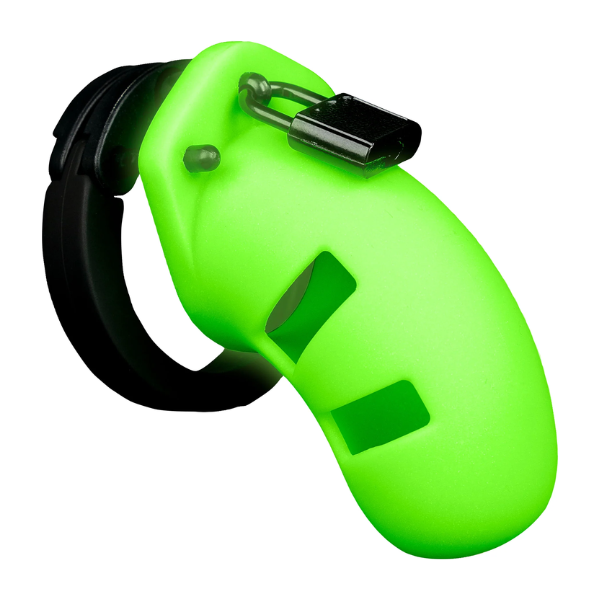Ouch! Glow in Dark Silicone Cock Cage - Totally Adult