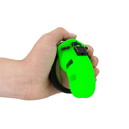 Ouch! Glow in Dark Silicone Cock Cage - Totally Adult