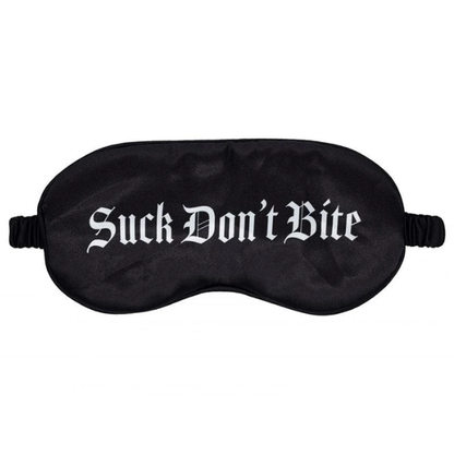 Ouch! Satin Blindfold Suck Don't Bite - Totally Adult