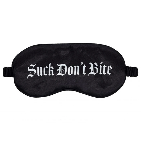 Ouch! Satin Blindfold Suck Don't Bite - Totally Adult
