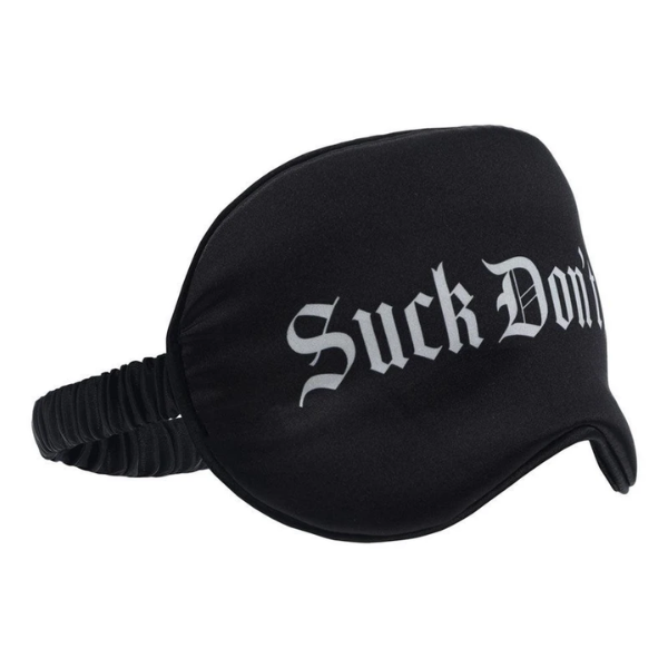 Ouch! Satin Blindfold Suck Don't Bite - Totally Adult