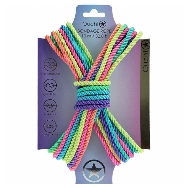Ouch! Silk Bondage Rope 10m - Totally Adult