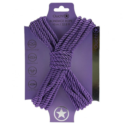 Ouch! Silk Bondage Rope 10m - Totally Adult