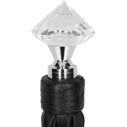 Pain Sparkling pointed Metal Handle Leather Flogger