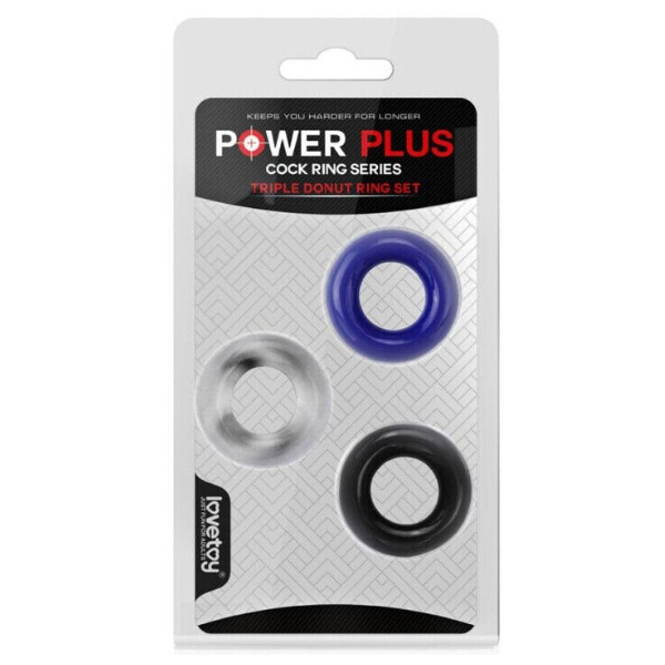 Power Plus Triple Donut Ring Set - Totally Adult