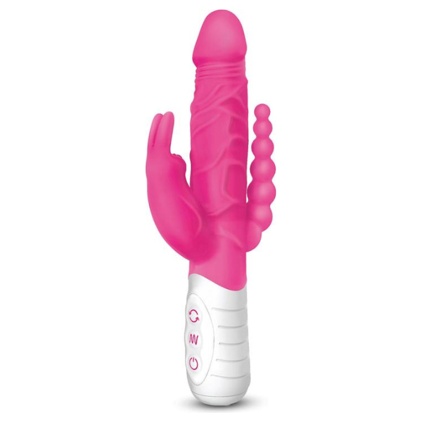 Rabbit Essentials Slim Double Penetration Rabbit - Totally Adult