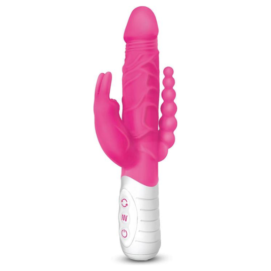 Rabbit Essentials Slim Double Penetration Rabbit - Totally Adult