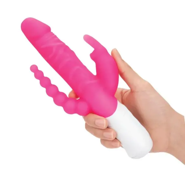 Rabbit Essentials Slim Double Penetration Rabbit - Totally Adult