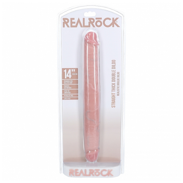 RealRock Double Ended Thick Dong 14 Inch - Totally Adult
