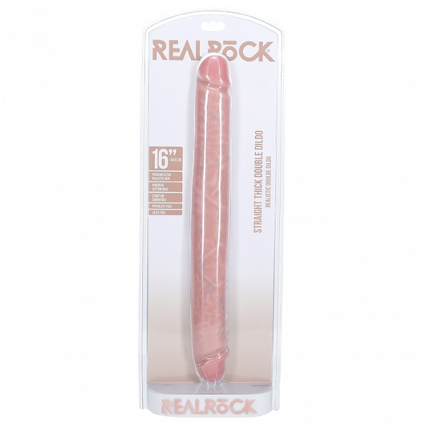 RealRock Double Ended Thick Dong 16 Inch - Totally Adult